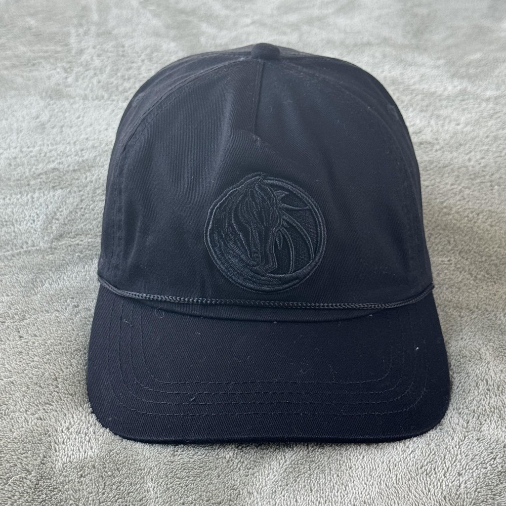 Dallas Mavericks Hat Cap Snap Back Mens One Size Black Bump Cap Basketball